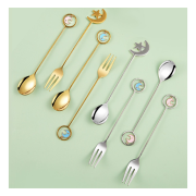 Bộ Dụng Cụ Ăn Tráng Miệng Trái Cây Và Kem